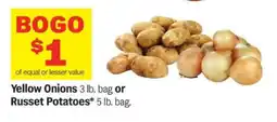 Meijer Yellow Onions or Russet Potatoes offer
