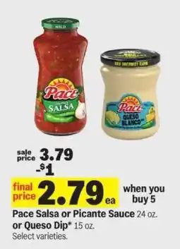 Meijer Pace Salsa or Picante Sauce or Queso Dip offer
