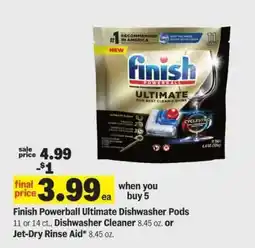 Meijer Finish Powerball Ultimate Dishwasher Pods offer