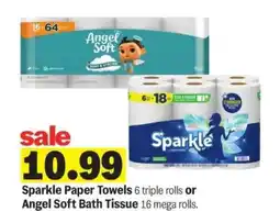Meijer Sparkle Paper Towels or Angel Soft Bath Tissue offer