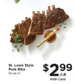 Kroger St. Louis Style Pork Ribs offer
