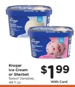 Kroger Kroger Ice Cream or Sherbet offer