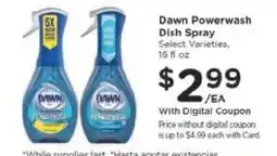 Kroger Dawn Powerwash Dish Spray offer