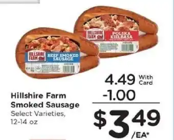 Kroger Hillshire Farm Smoked Sausage offer