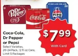 Kroger Coca-Cola, Dr Pepper or Pepsi offer