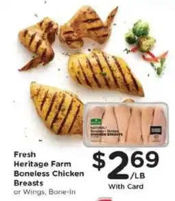 Kroger Fresh Heritage Farm Boneless Chicken Breasts offer