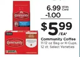 Kroger Community Coffee offer