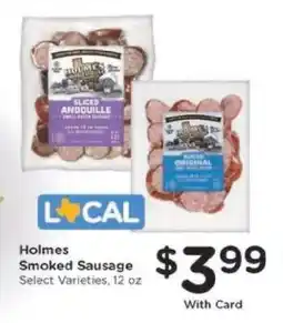 Kroger Holmes Smoked Sausage offer
