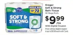 Kroger Kroger Soft & Strong Bath Tissue offer
