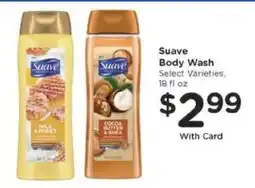 Kroger Suave Body Wash offer