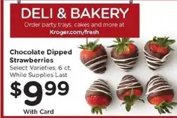 Kroger Chocolate Dipped Strawberries offer