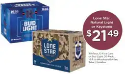 Kroger Lone Star, Natural Light or Keystone offer