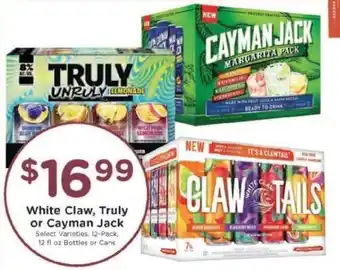 Kroger White Claw, Truly or Cayman Jack offer