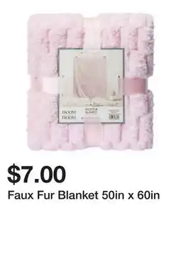 Five Below Faux Fur Blanket 50in x 60in offer