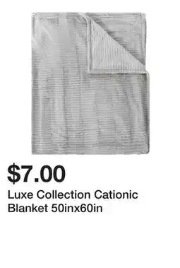 Five Below Luxe Collection Cationic Blanket 50inx60in offer