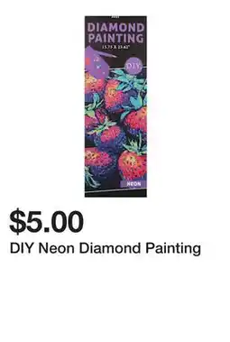 Five Below DIY Neon Diamond Painting offer