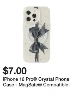 Five Below iPhone 16 Pro Crystal Phone Case - MagSafe Compatible offer