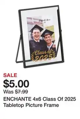 Marshalls ENCHANTE 4x6 Class Of 2025 Tabletop Picture Frame offer