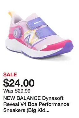 Marshalls NEW BALANCE Dynasoft Reveal V4 Boa Performance Sneakers (Big Kid Little Kid) offer