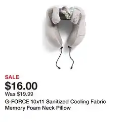 Marshalls G-FORCE 10x11 Sanitized Cooling Fabric Memory Foam Neck Pillow offer