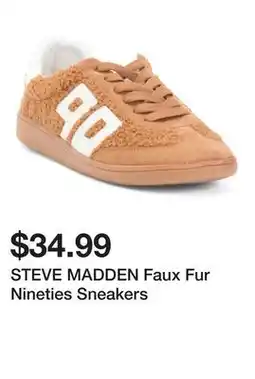 Marshalls STEVE MADDEN Faux Fur Nineties Sneakers offer