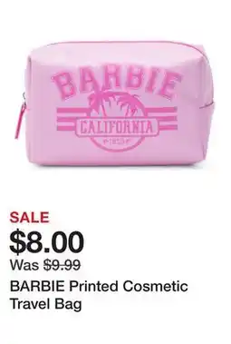 Marshalls BARBIE Printed Cosmetic Travel Bag offer