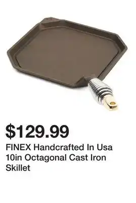 Marshalls FINEX Handcrafted In Usa 10in Octagonal Cast Iron Skillet offer