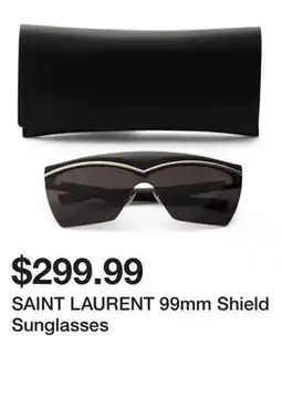 Marshalls SAINT LAURENT 99mm Shield Sunglasses offer