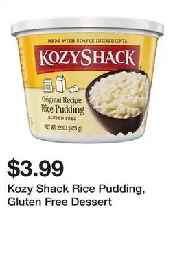 Wegmans Kozy Shack Rice Pudding, Gluten Free Dessert offer