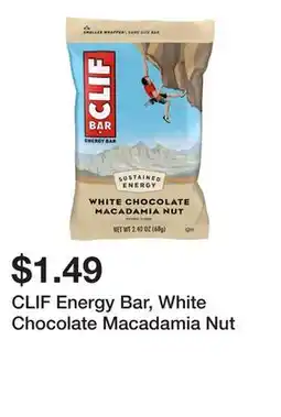 Wegmans CLIF Energy Bar, White Chocolate Macadamia Nut offer