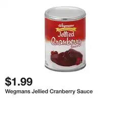 Wegmans Wegmans Jellied Cranberry Sauce offer