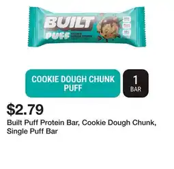 Wegmans Built Puff Protein Bar, Cookie Dough Chunk, Single Puff Bar offer