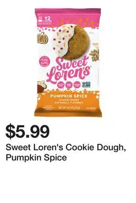 Wegmans Sweet Loren's Cookie Dough, Pumpkin Spice offer
