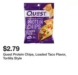 Wegmans Quest Protein Chips, Loaded Taco Flavor, Tortilla Style offer