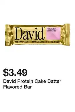 Wegmans David Protein Cake Batter Flavored Bar offer