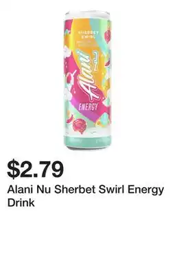 Wegmans Alani Nu Sherbet Swirl Energy Drink offer