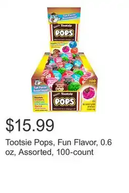 Costco Tootsie Pops, Fun Flavor, 0.6 oz, Assorted, 100-count offer