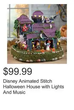 Costco Disney Animated Stitch Halloween House with Lights And Music offer