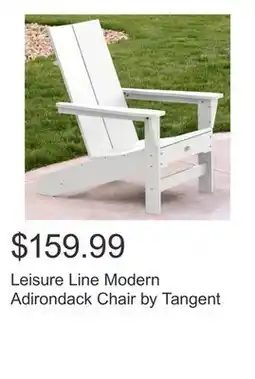 Costco Leisure Line Modern Adirondack Chair by Tangent offer
