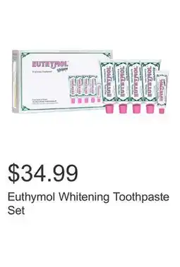 Costco Euthymol Whitening Toothpaste Set offer