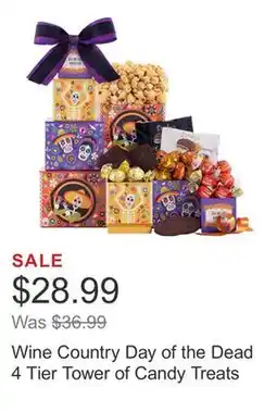 Costco Wine Country Day of the Dead 4 Tier Tower of Candy Treats offer