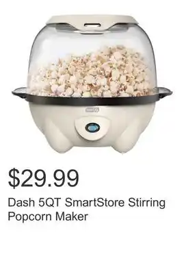 Costco Dash 5QT SmartStore Stirring Popcorn Maker offer