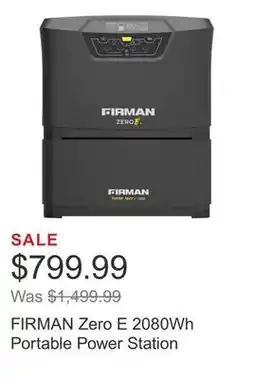 Costco FIRMAN Zero E 2080Wh Portable Power Station offer