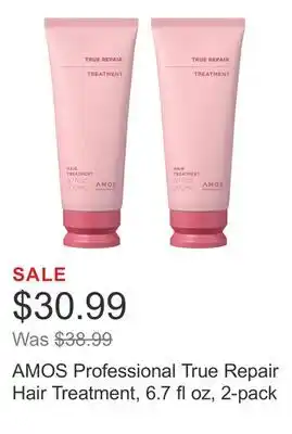 Costco AMOS Professional True Repair Hair Treatment, 6.7 fl oz, 2-pack offer