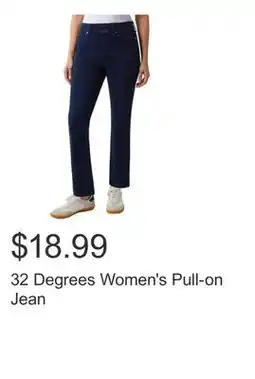 Costco 32 Degrees Women's Pull-on Jean offer
