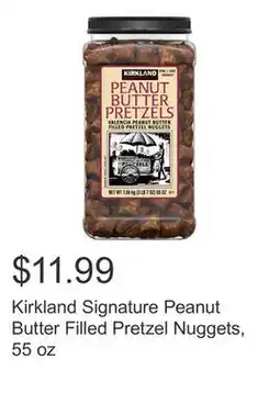 Costco Kirkland Signature Peanut Butter Filled Pretzel Nuggets, 55 oz offer