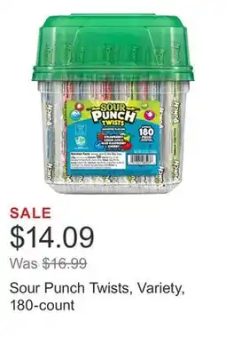 Costco Sour Punch Twists, Variety, 180-count offer