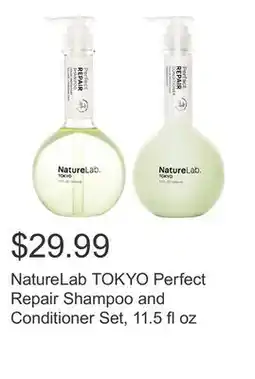 Costco NatureLab TOKYO Perfect Repair Shampoo and Conditioner Set, 11.5 fl oz offer