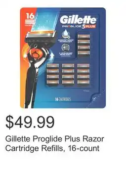 Costco Gillette Proglide Plus Razor Cartridge Refills, 16-count offer