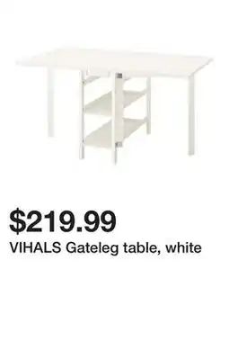 Ikea VIHALS Gateleg table, white offer